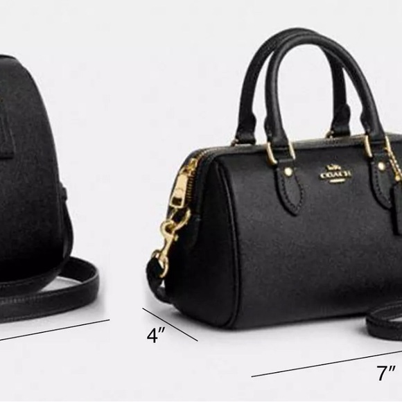 COACH MINI ROWAN SATCHEL BAG WITH SHOULDER STRAP - Picture 4 of 6